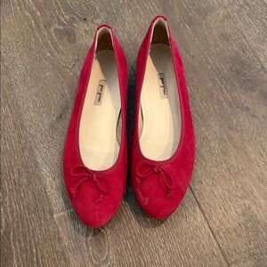 Paul Green Res Suede Bow Ballet Flats